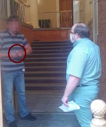 Затримано громадянина, який погрожував підірвати гранату в адмінбудівлі Кабінету Міністрів (ФОТО)