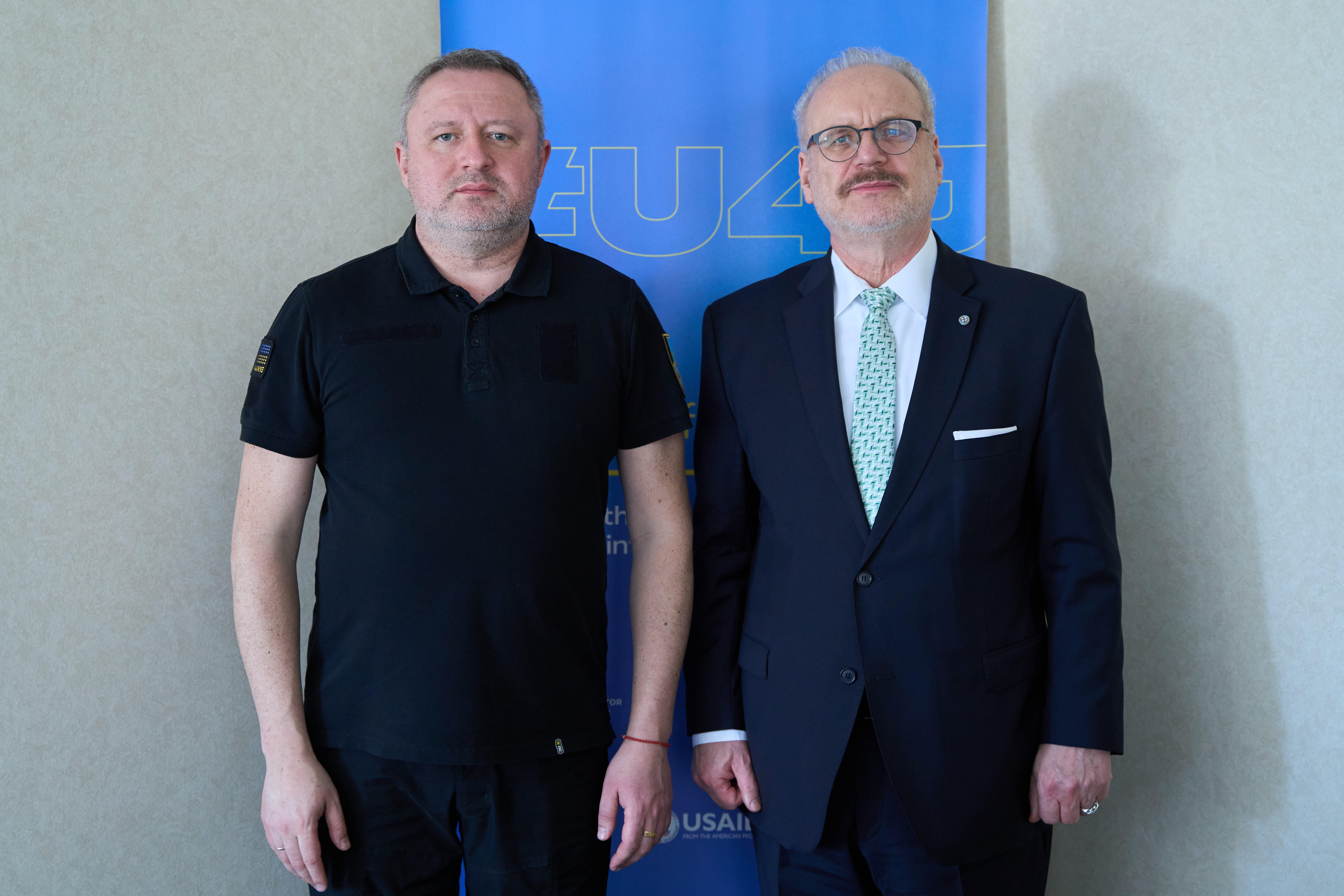 Андрій Костін зустрівся з Президентом Латвії Егілсом Левітсом